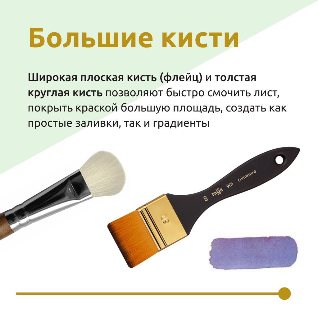 Какая кисть лучше для детского рисования?