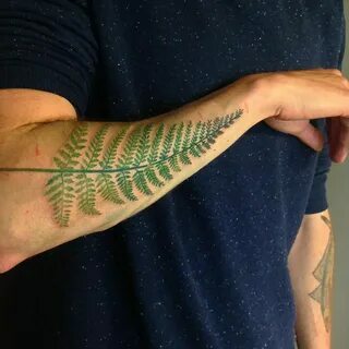 Значение татуировки папоротник (55+ фото)