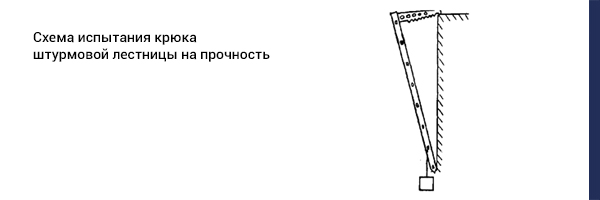 Бирка на стремянку об испытании образец