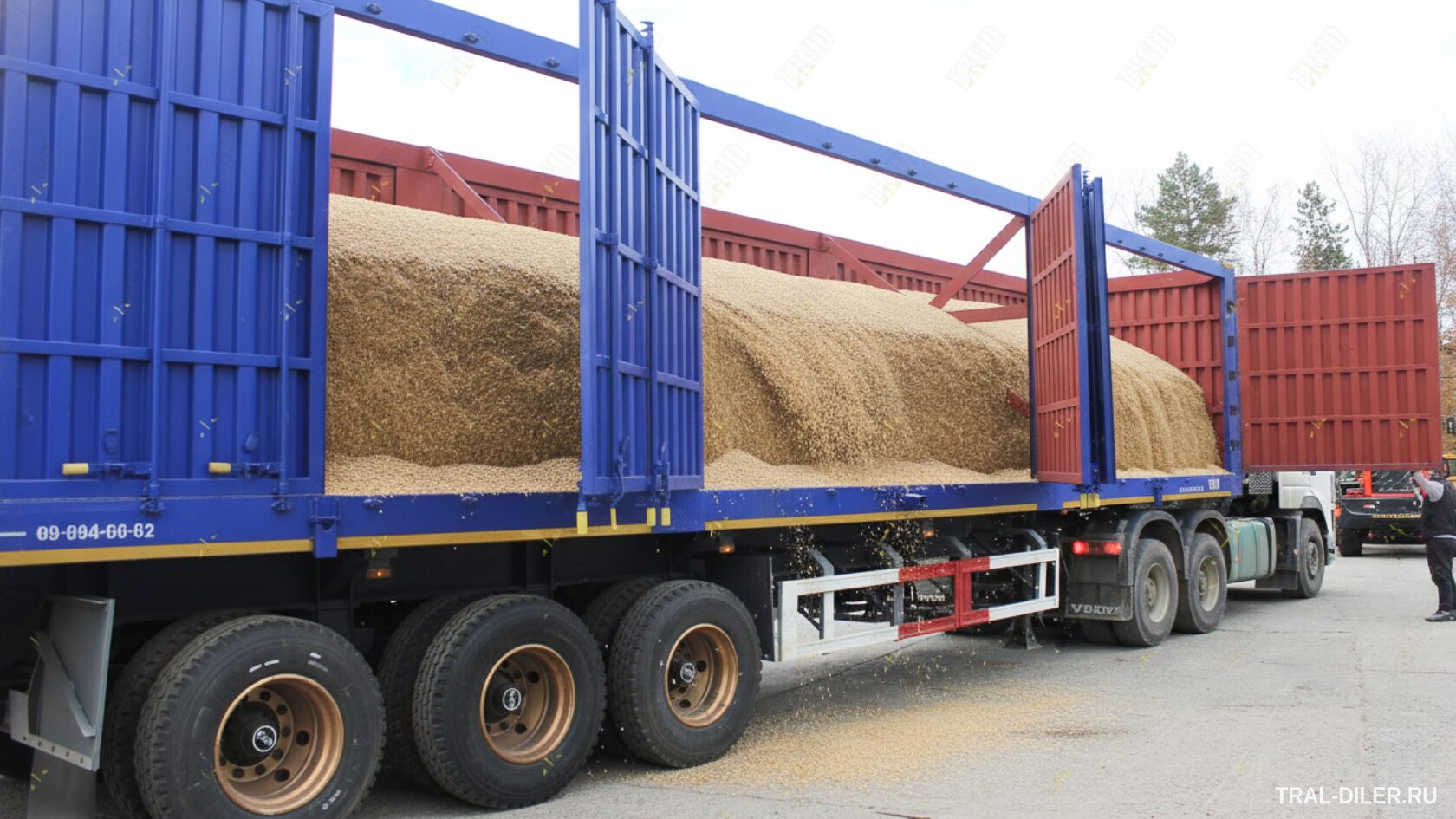 Полуприцеп самосвальный. Зерновоз AMUR LYR9601XXYE