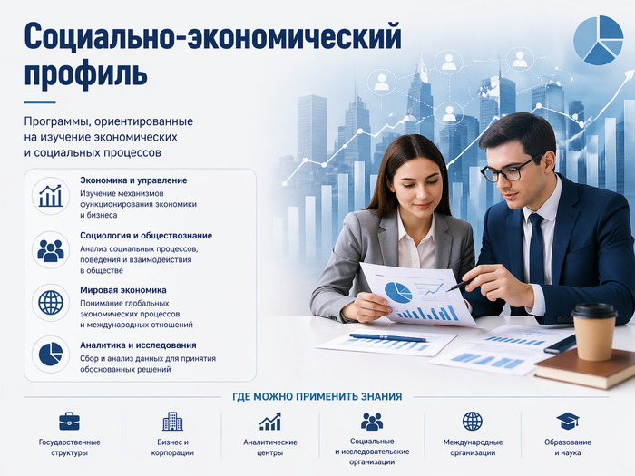 Поступление в социально-экономический профиль