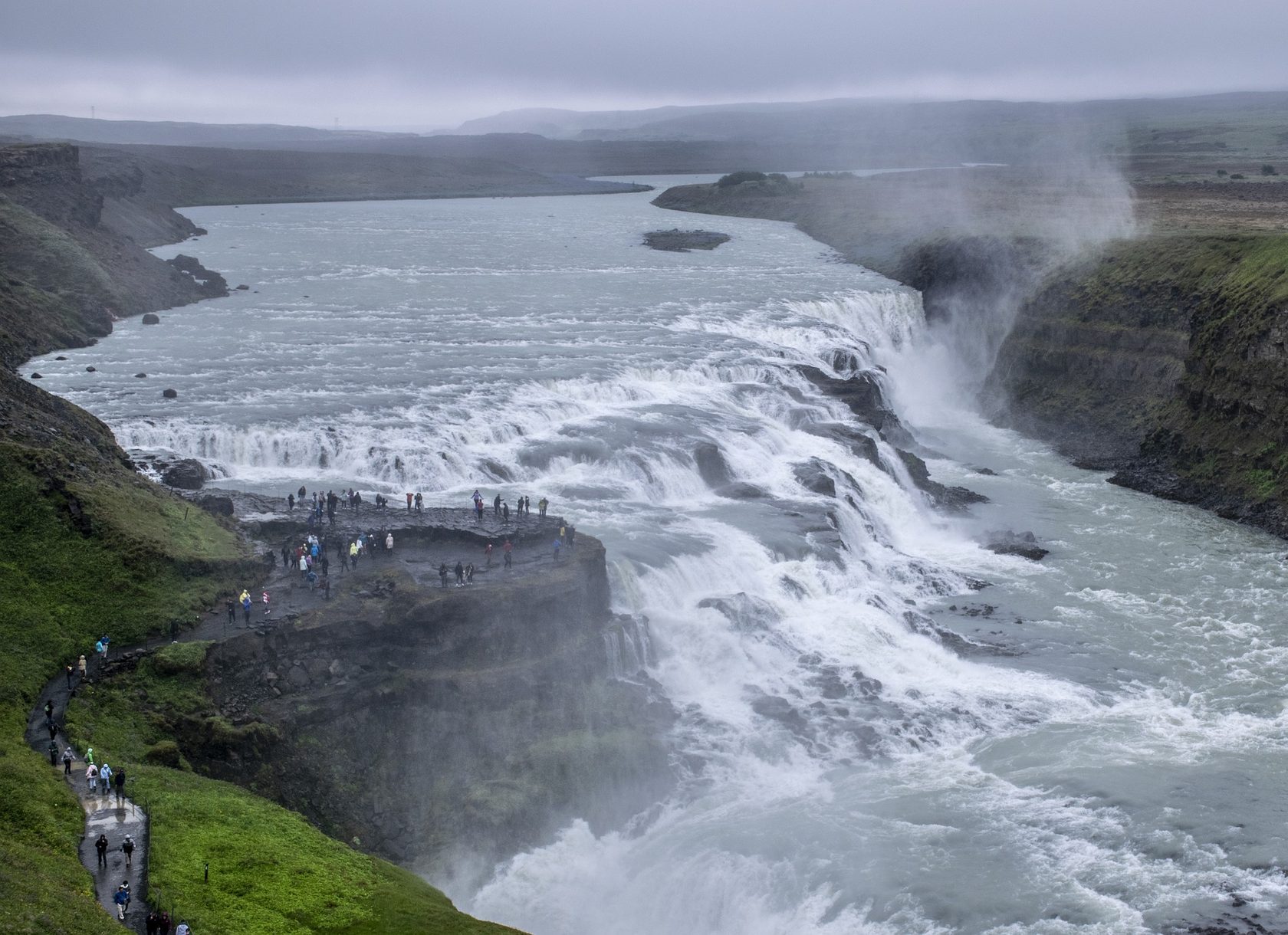Достопримечательности Исландии водопад Гюдльфосс