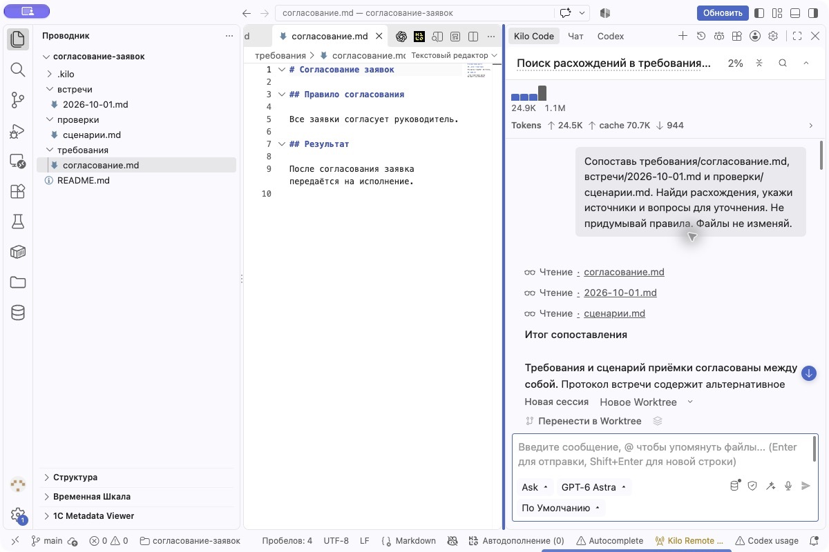 Kilo прочитал три источника и сопоставил правила