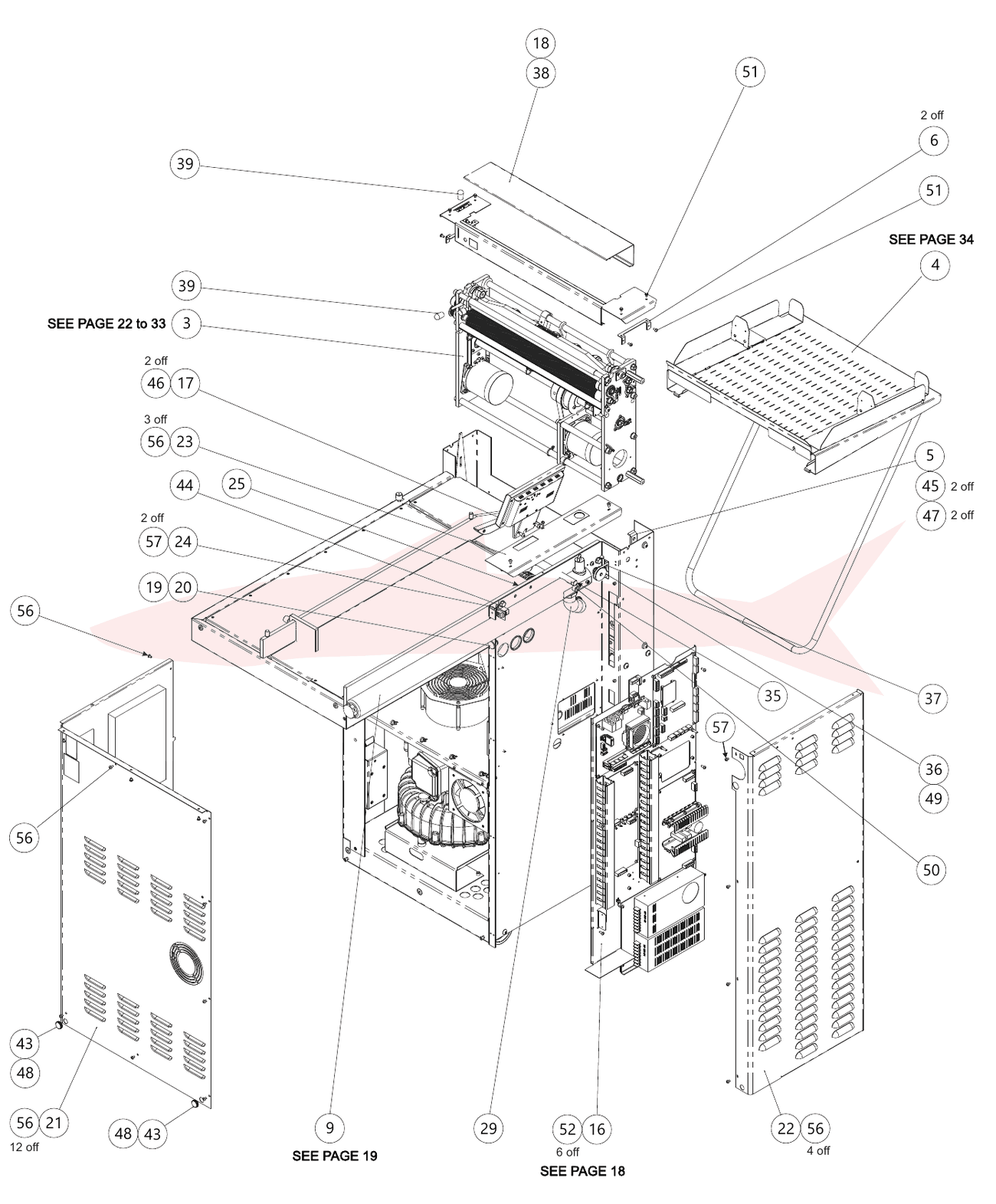 Morgana AutoCreaser Pro XW 145-117255 Final Assembly — схема деталей, Вид 1