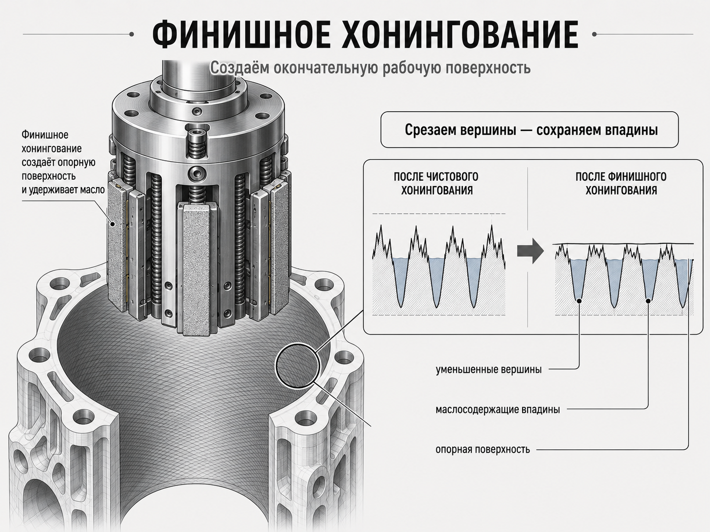 Контроль профиля после финишного хонингования
