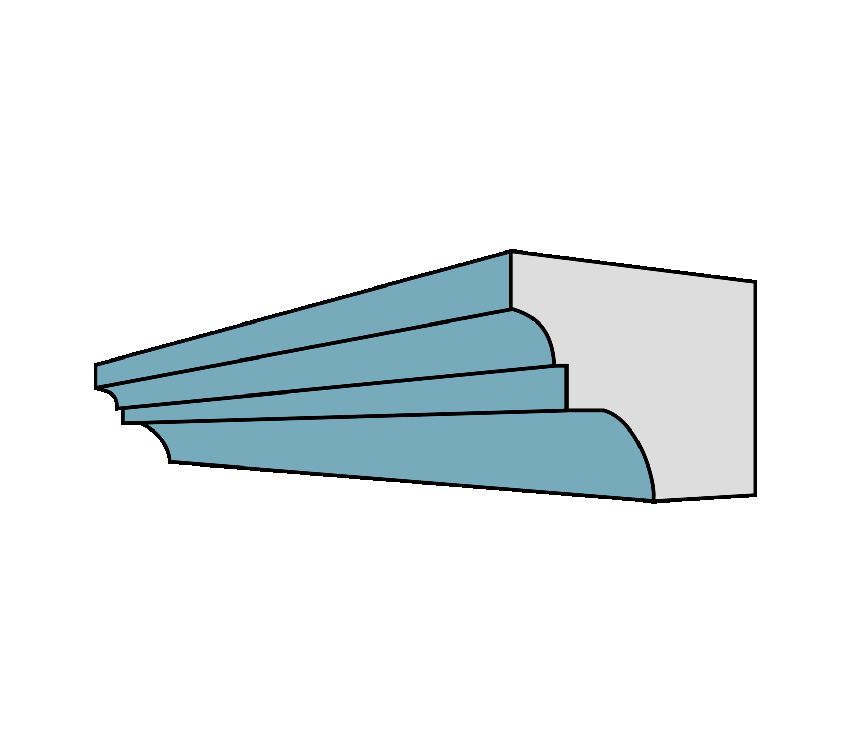 Фасадный декор - потолочные карнизы