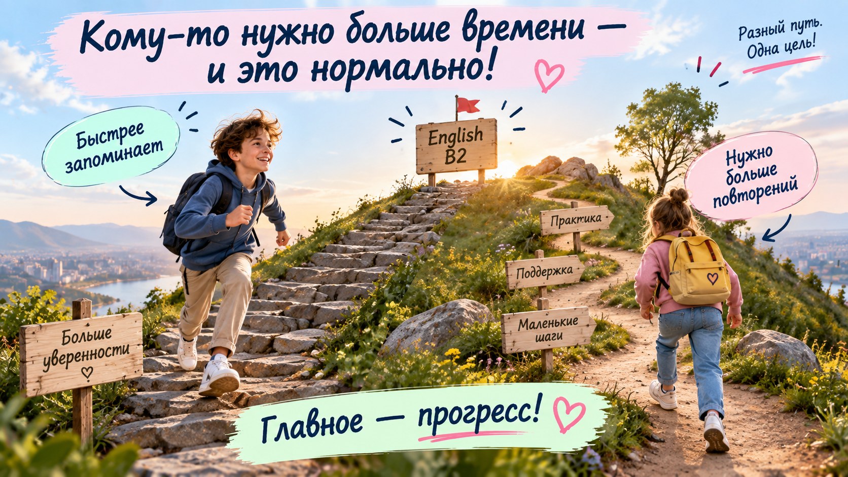 Медленнее не значит неспособен — разные темпы изучения английского