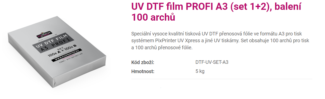 UV DTF film