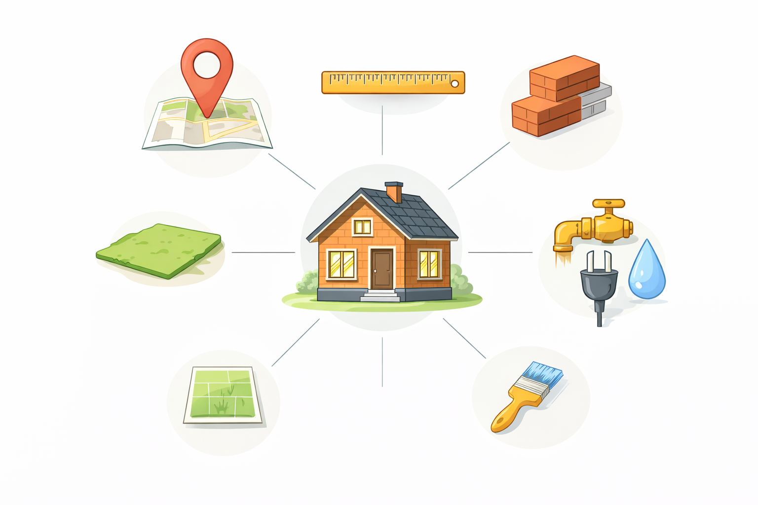 Факторы, влияющие на стоимость загородного дома — расположение, площадь, материалы, коммуникации