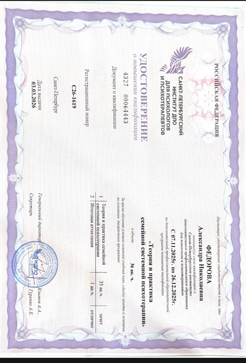 Сертификат 17