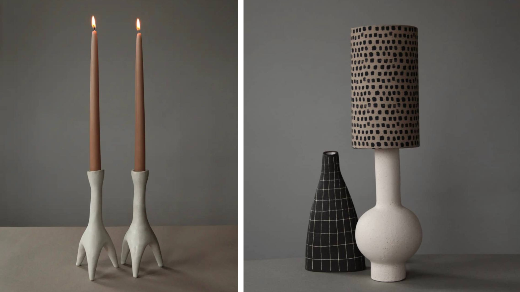 Подсвечники, ваза и лампа Lamp.e.e