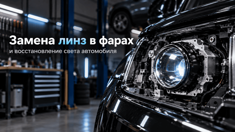 Замена линз в фарах