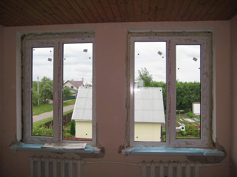 Замена ПВХ-окон в частном доме