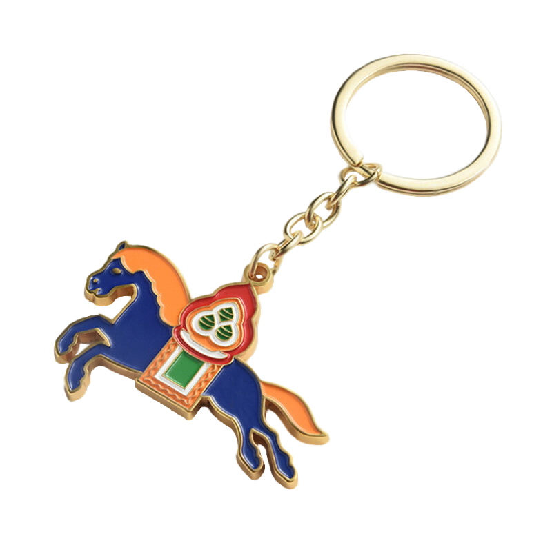 Classic metal badge with enamel application