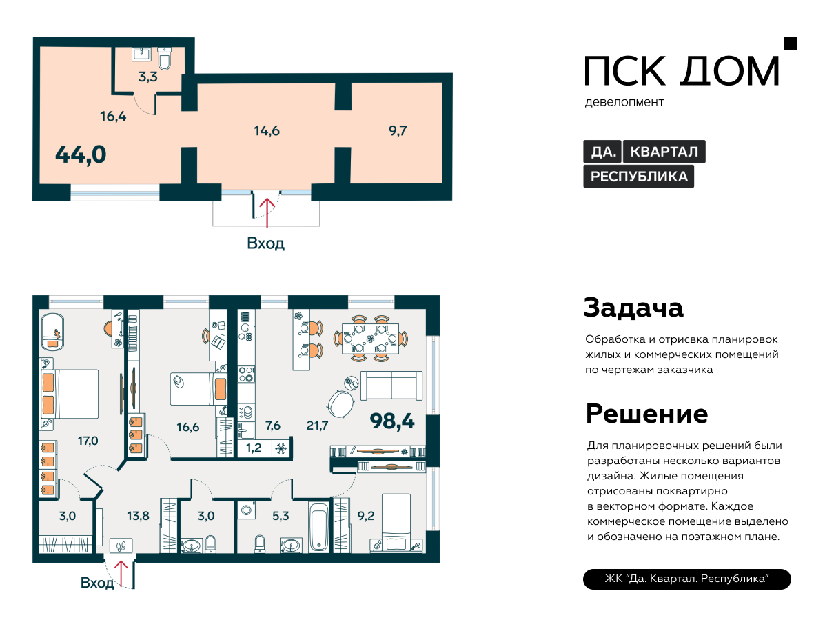 Отрисовка планировок квартир Отрисовка планировок квартир, планов этажей