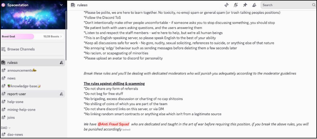 Spacestation: Best for Ethereum-focused Discussions