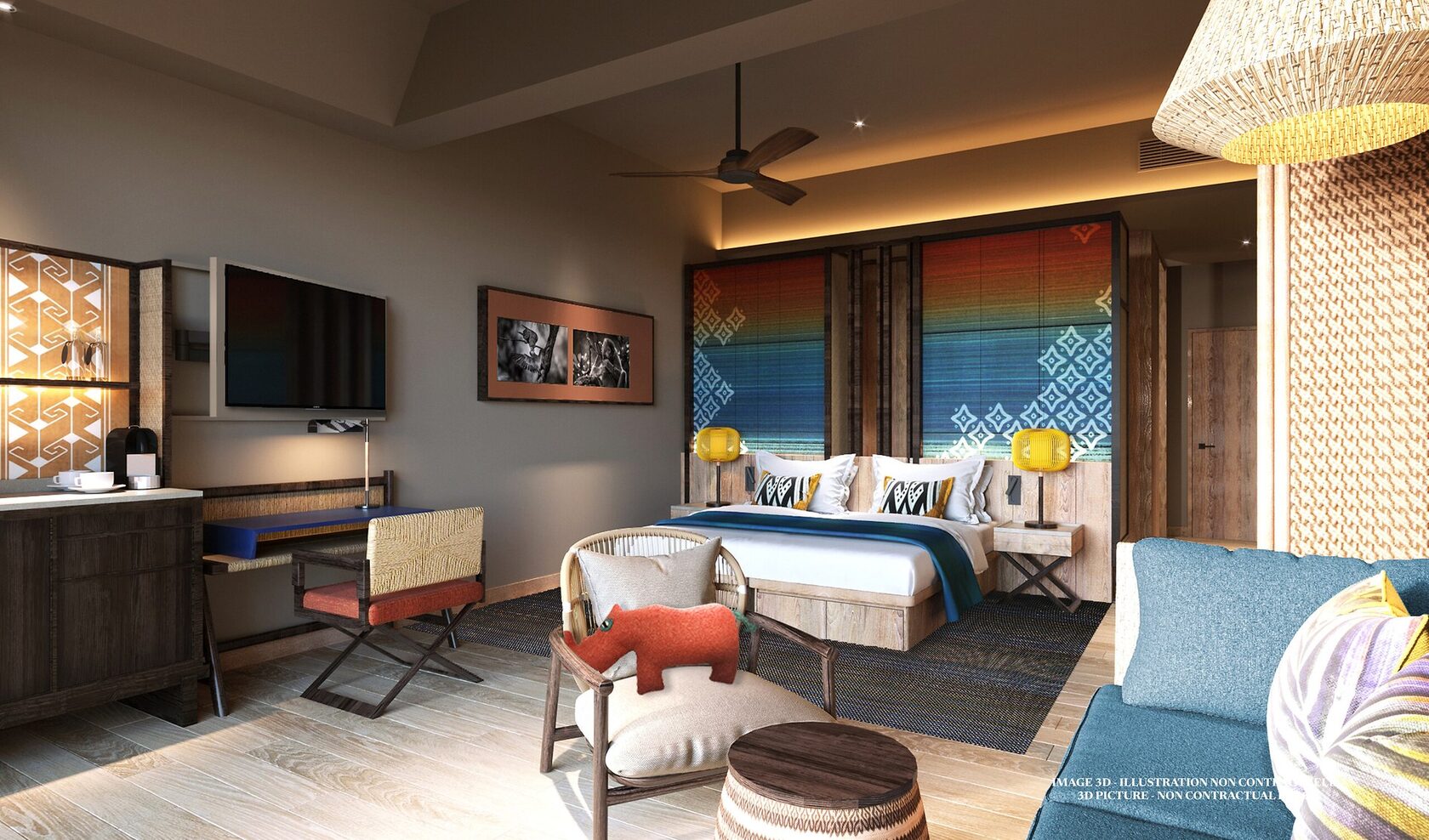 Визуализация Deluxe Room — Club Med Borneo