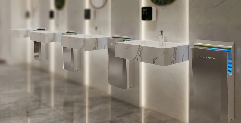 Погружные сушилки для рук в общественный туалет 