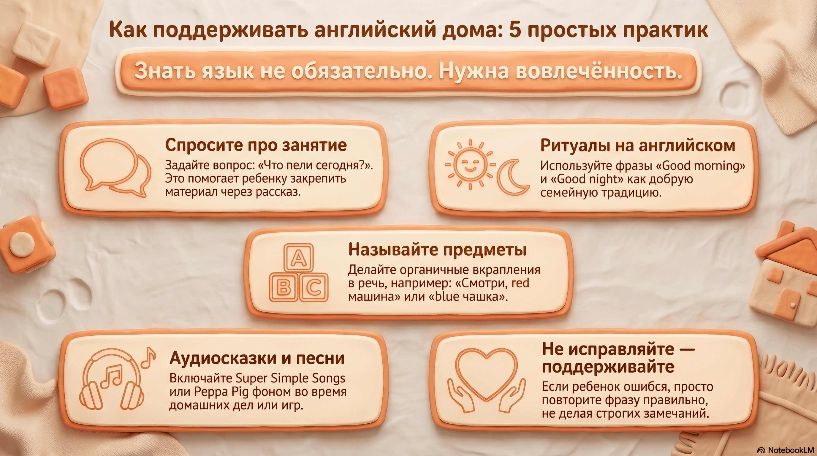 5 способов поддержать английский дома без знания языка