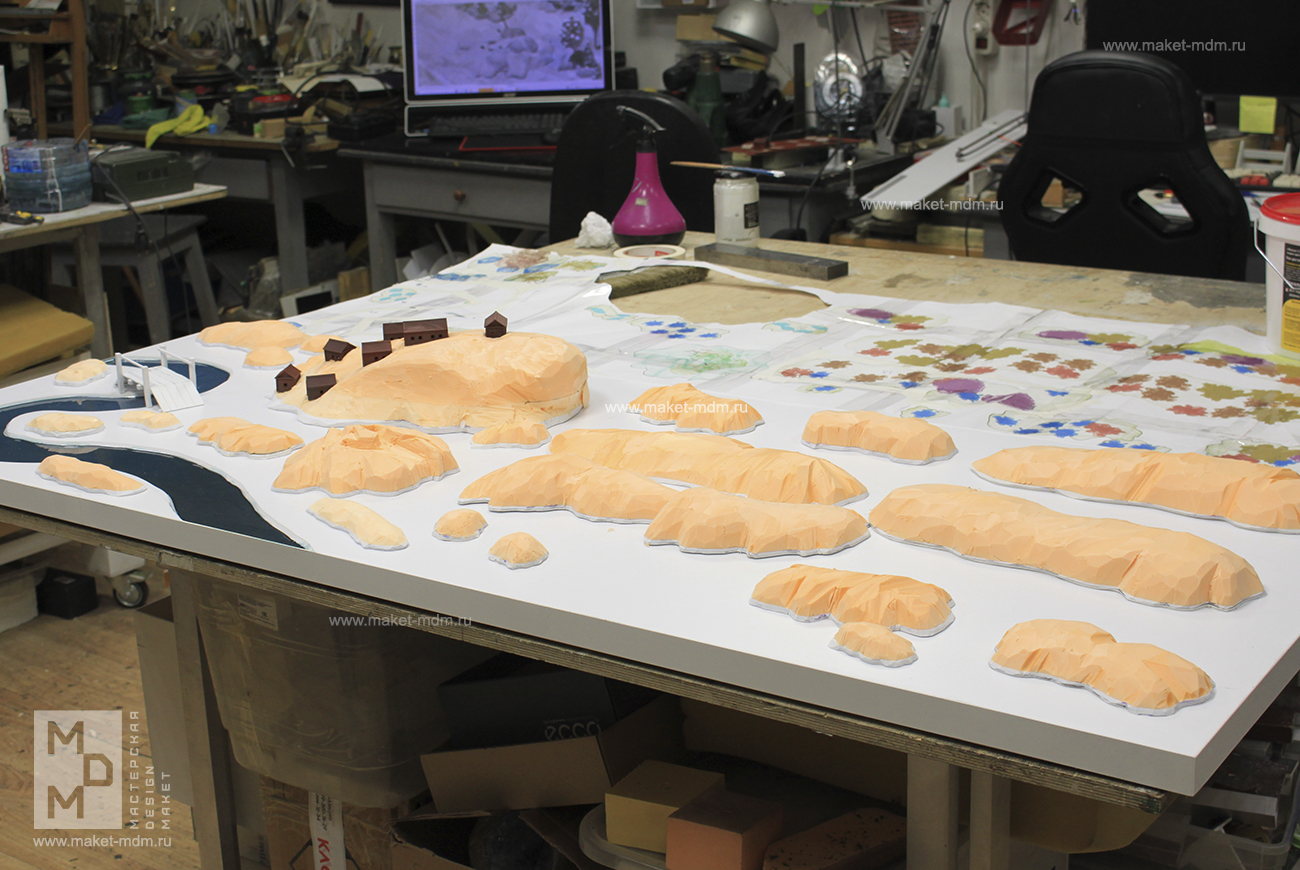 макет облачный полк ТЮЗ