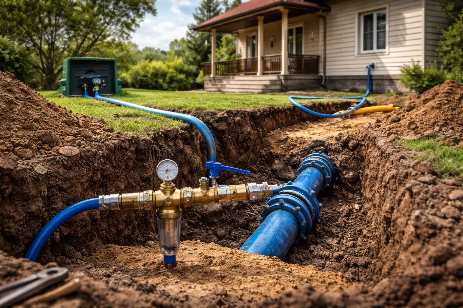 Подключение частного дома к центральному водопроводу