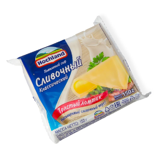 Сыр хохланд сливочный пластинки фото
