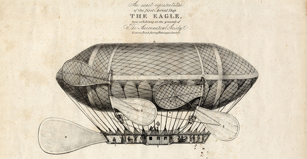 Иллюстрация британского дирижабля «Орел»