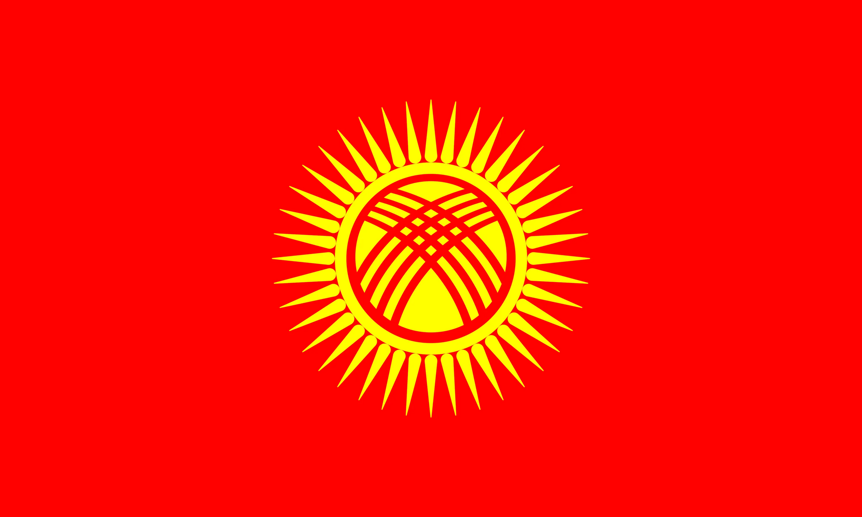 Флаг Кыргызстана