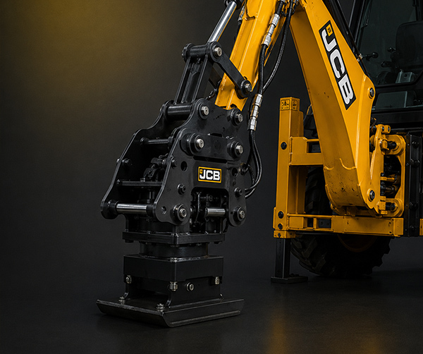 JCB с трамбовкой