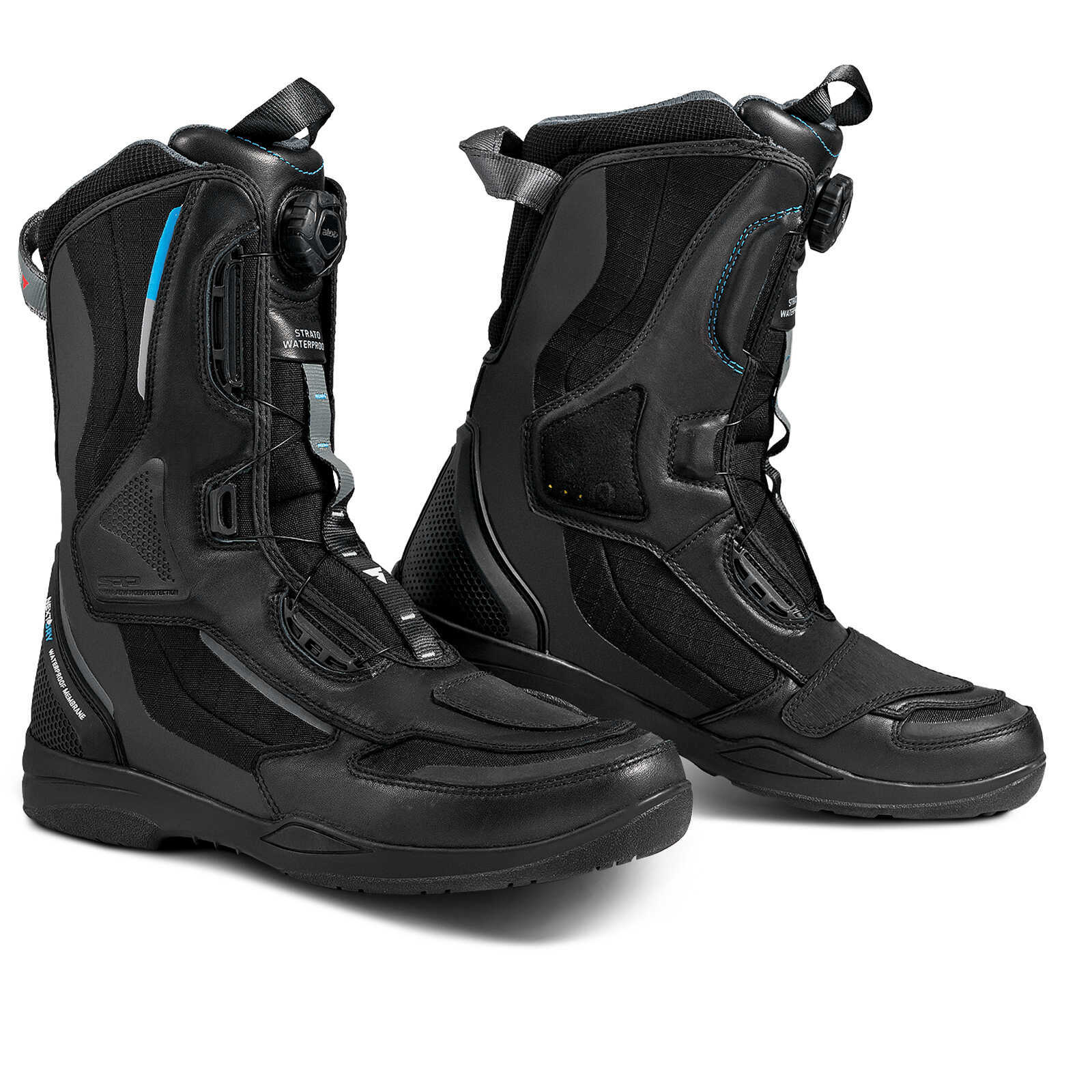 Высокие мотоботы SHIMA STRATO WP Men Black, чёрный — в наличии в SPB-HS, Санкт-Петербург