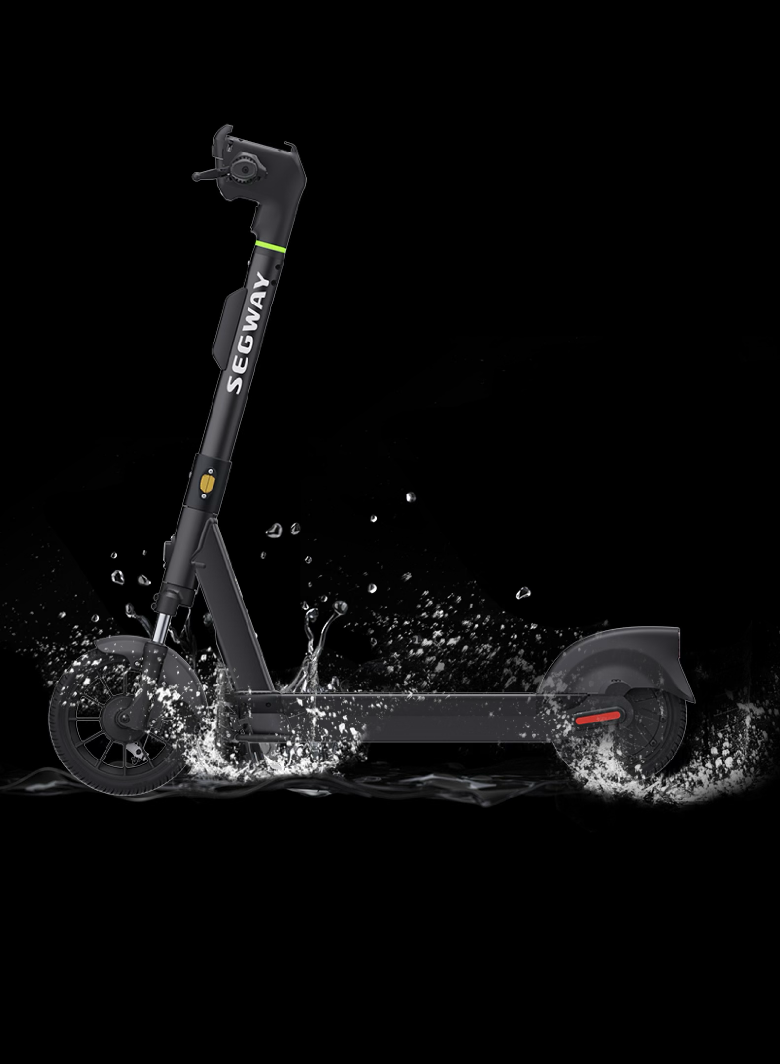 Segway S90L — Водонепроницаемый электросамокат с водяными брызгами