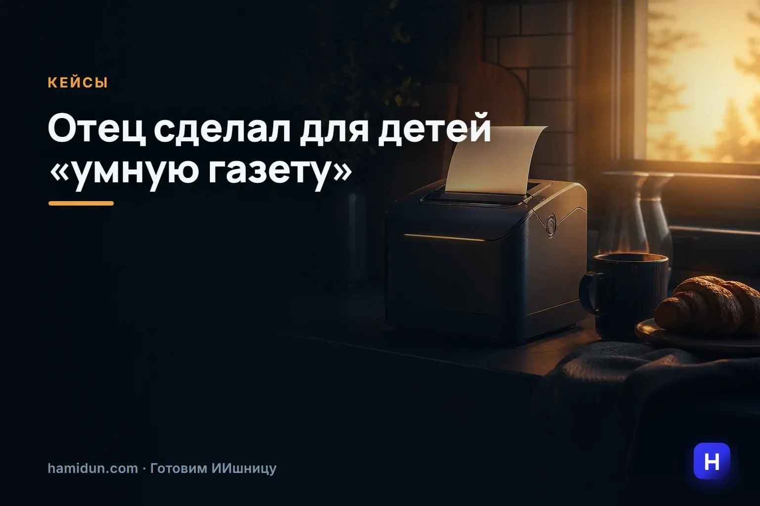 Отец сделал для детей «умную газету»