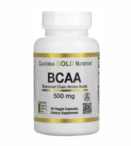 BCAA, California Gold Nutrition, 60 капс.