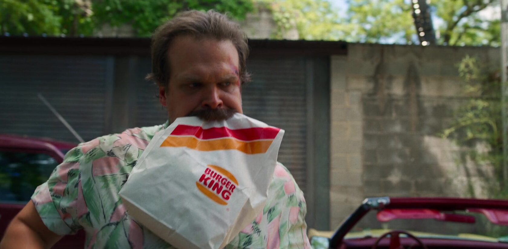 Burger King product placement stranger things eng