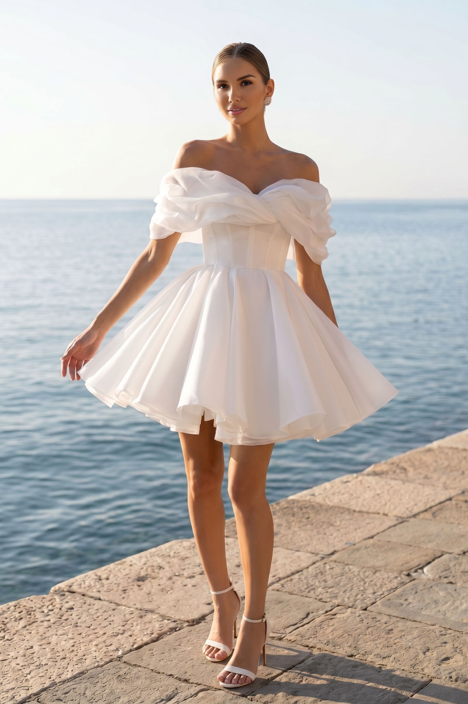 Короткое пышное свадебное платье RUBY в салоне PRIMA BRIDAL, Москва