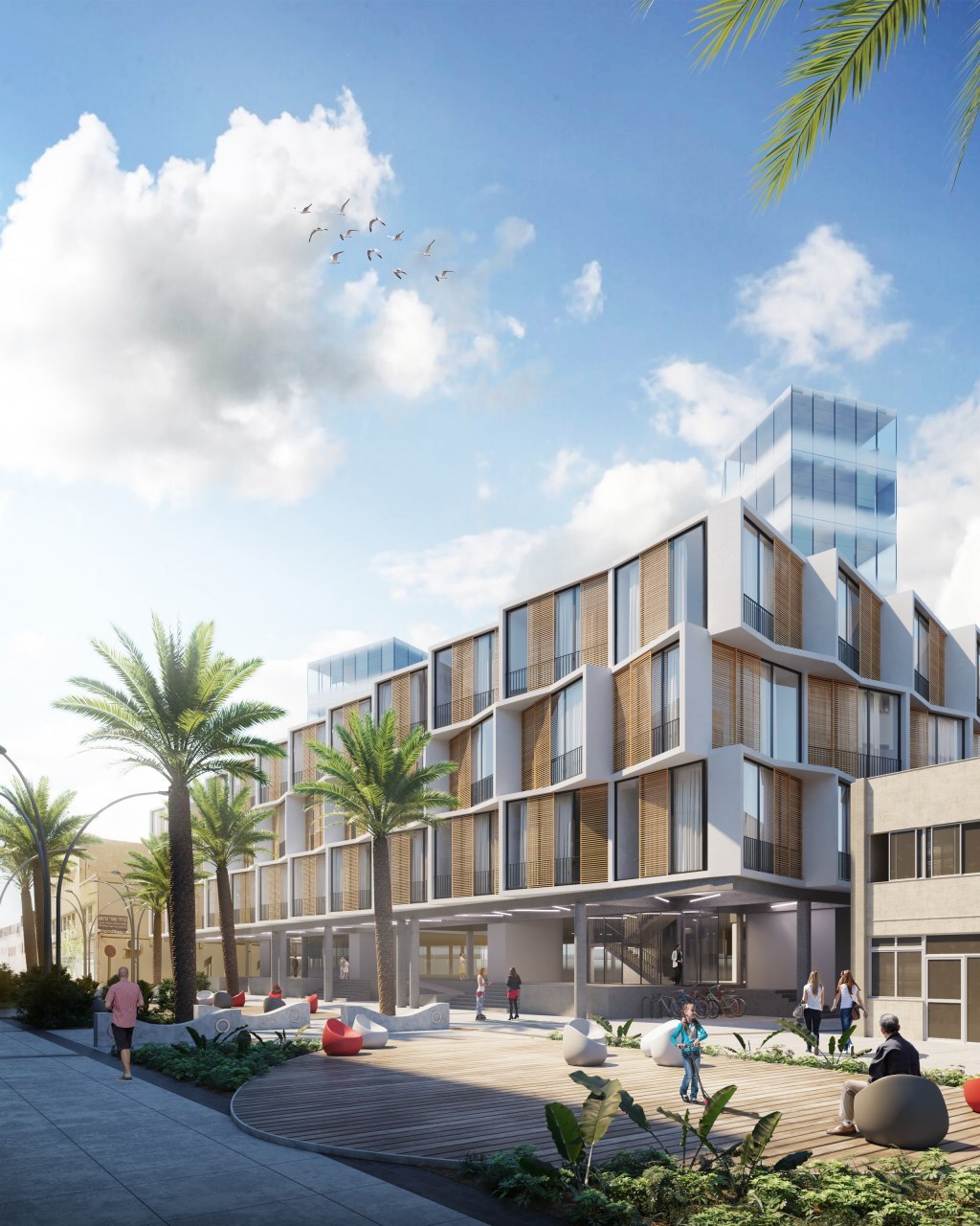 Haifa Co-Living — архитектурная визуализация SUNVIZ