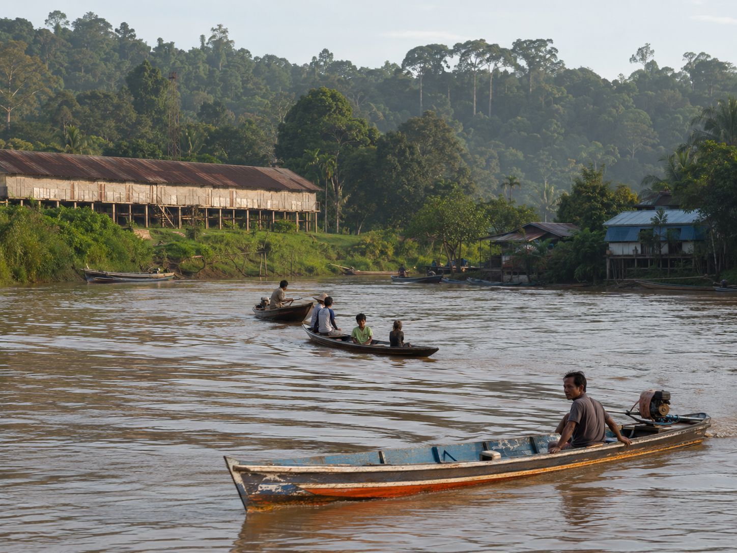 Sungai Kalimantan sebagai jalur hidup masyarakat Dayak