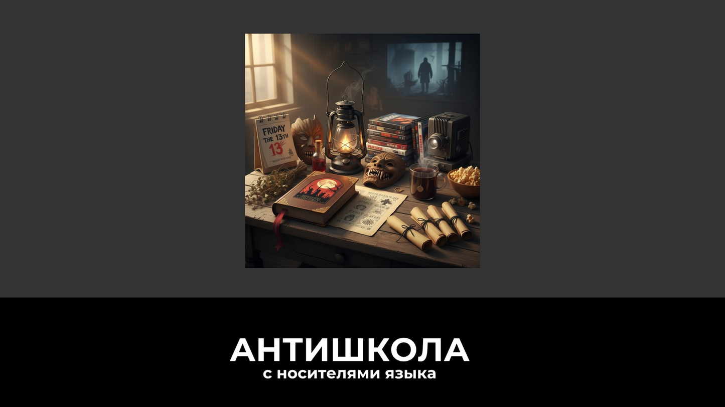 Пятница 13-е: Культурный хоррор-гид от Антишколы. История страха, фразы для выживания и языковой марафон.