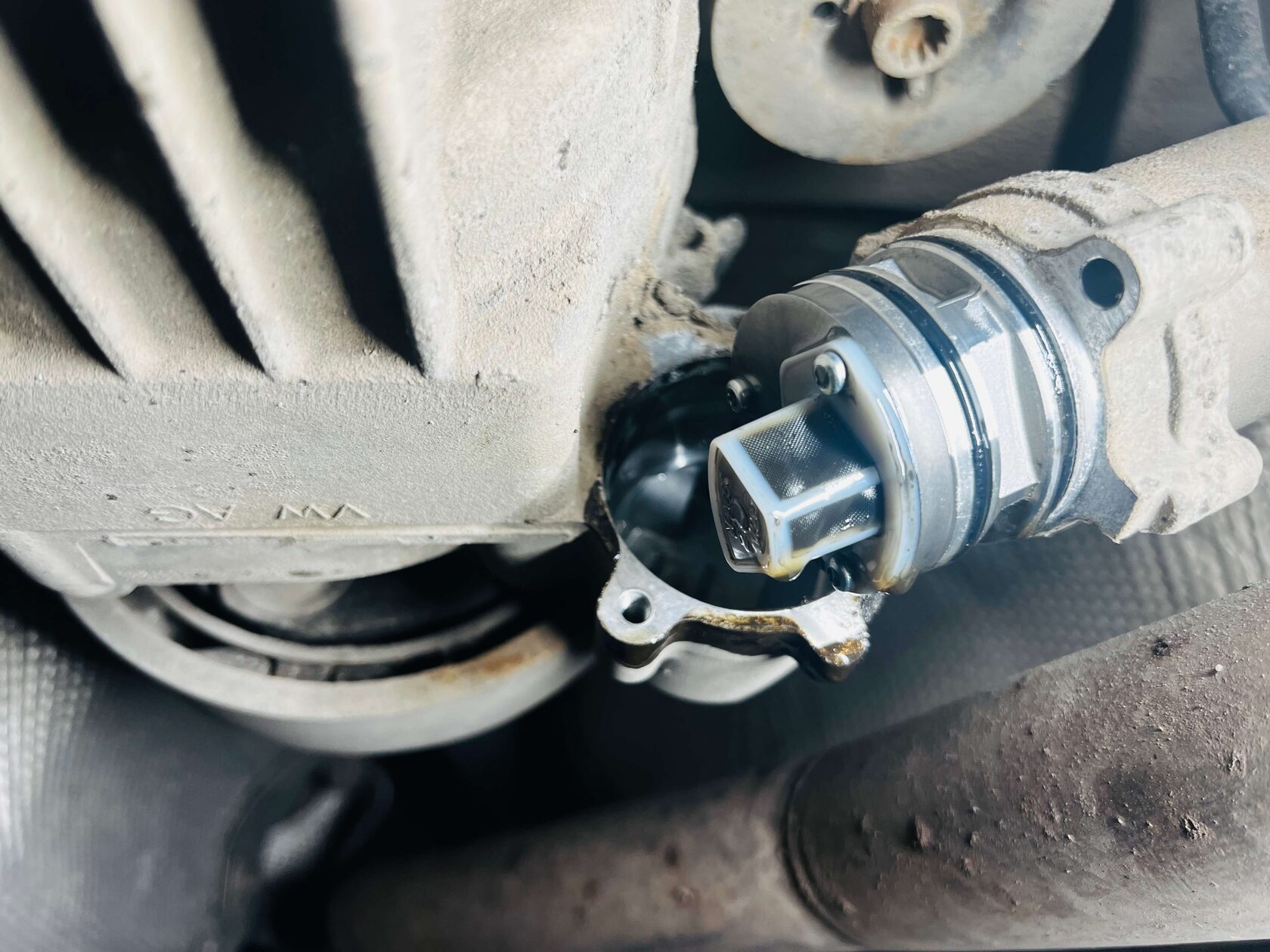 Демонтаж насоса муфты Халдекс Шкода Кодиак