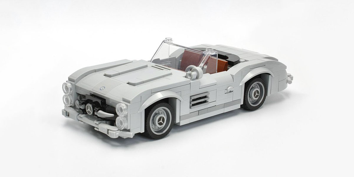 LEGO самоделка: Mercedes-Benz 300 SL (рис. 2)