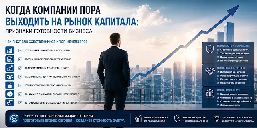 Когда компании выходить на рынок капитала