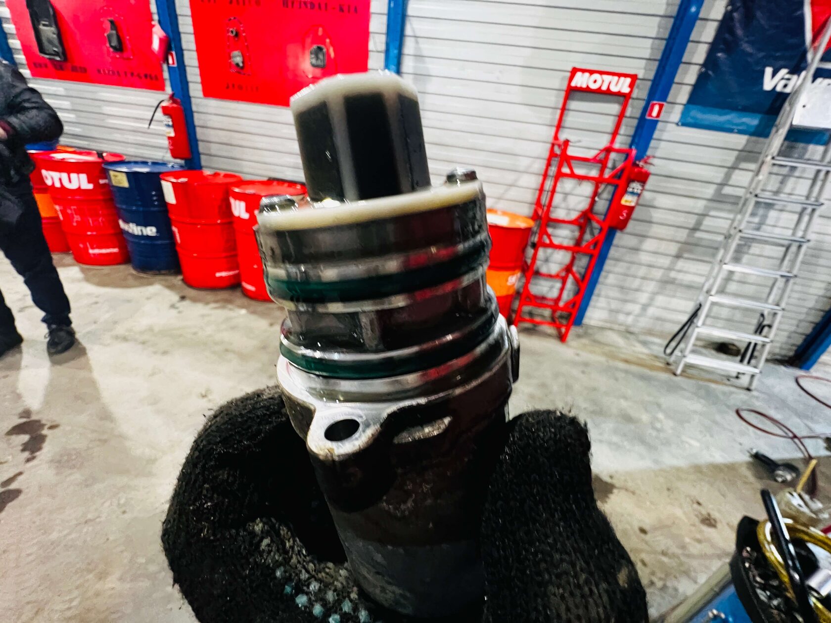 Загрязнение сетки насоса Haldex