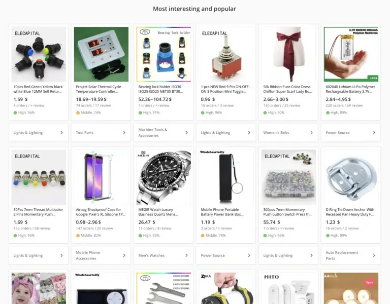 Витрина AliExpress