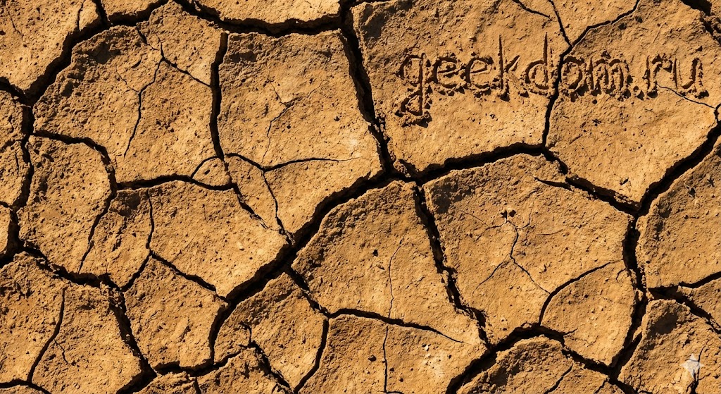 Текстура сухой земли как символ экологических проблем