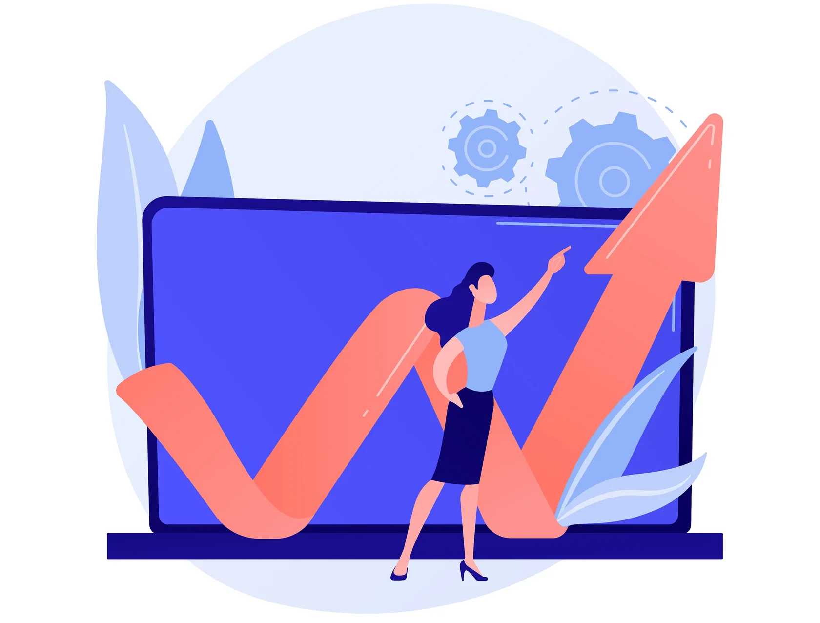 Иллюстрация вектора абстрактной концепции центра обработки данных.