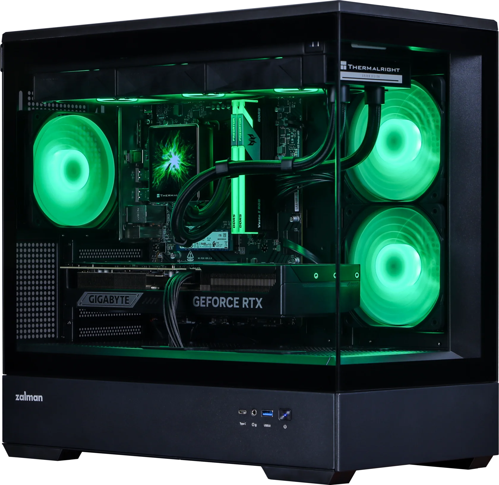 Игровой ПК RYZEN 7 7700 RTX 5070 чёрный