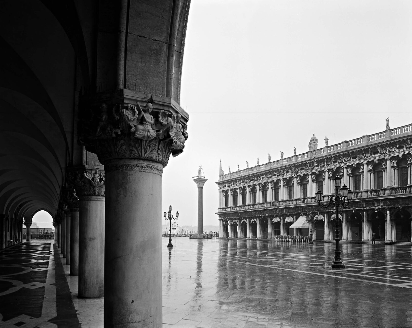 Arcades of St. Mark’s Square. Venice. 2007. BW Negative 4×5 inch. 