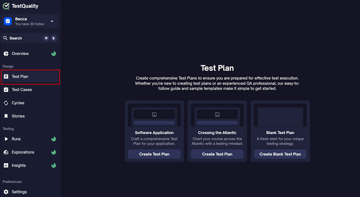 Test Plan Builder | Better than a Test Plan Template