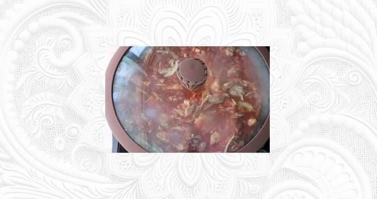 Приготовление харчо с курицей и рисом: шаг 8