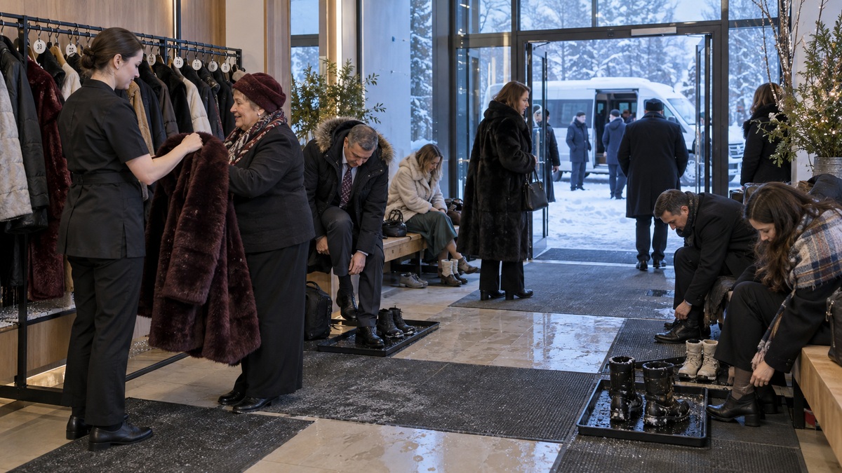 Тёплая площадка для зимней свадьбы